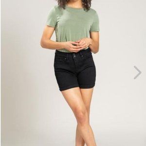 Women Hide Your Muffin Top High-Rise Cuffed Denim